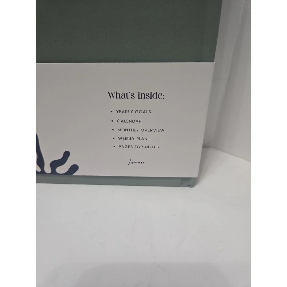 Lamare Academic Planner Undated 2024 to 2026. New. Ample space to write. Sage